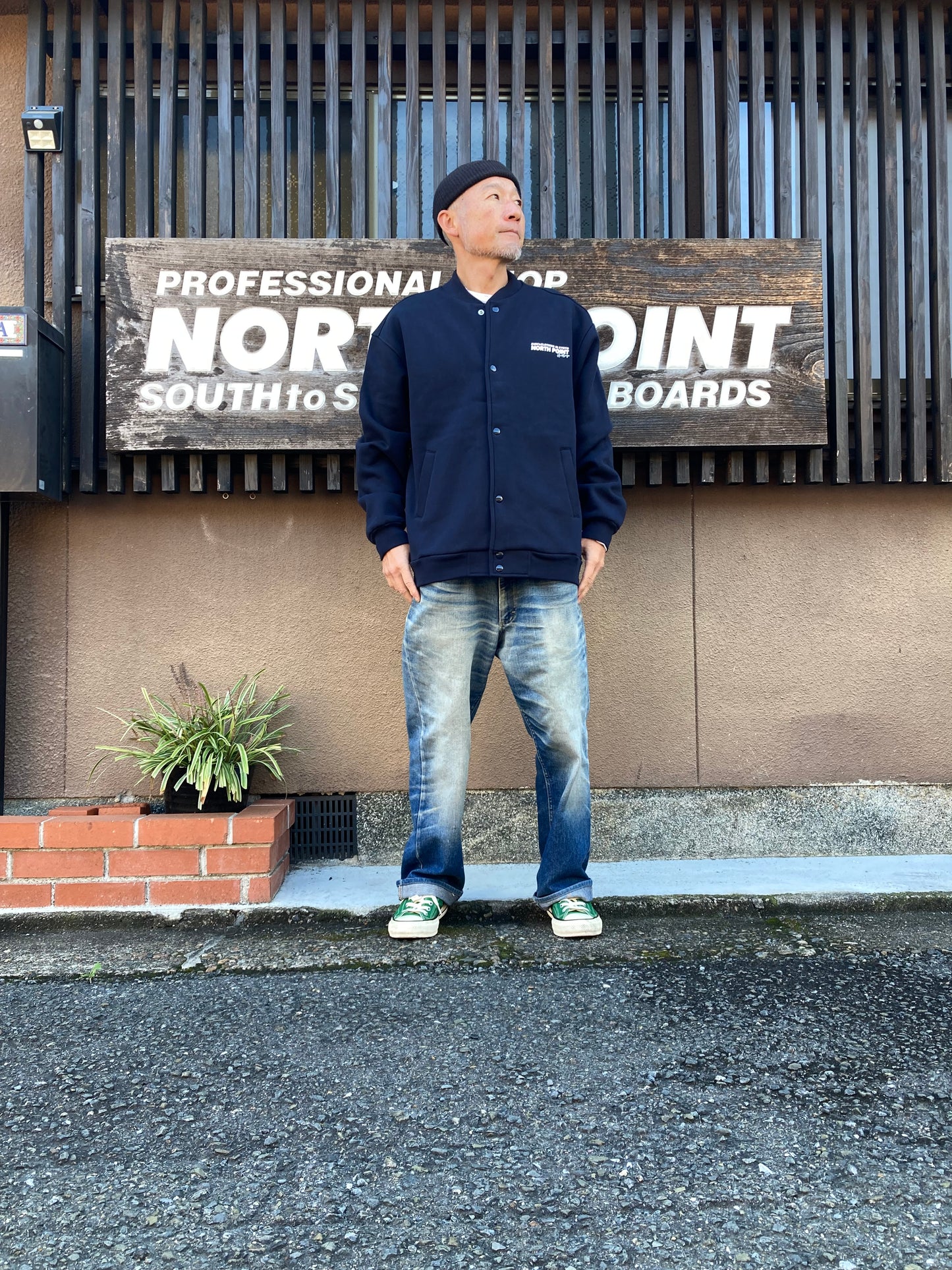 NORTH POINT スナップジャケット ネイビー