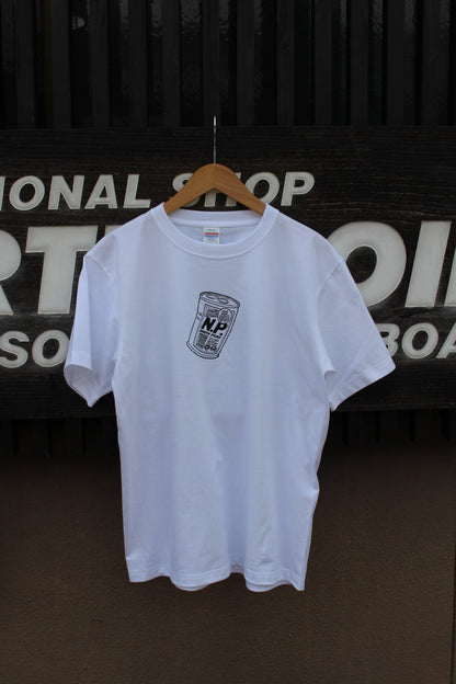 NP缶ホワイトTシャツ