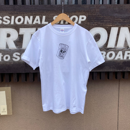 NP缶ホワイトTシャツ